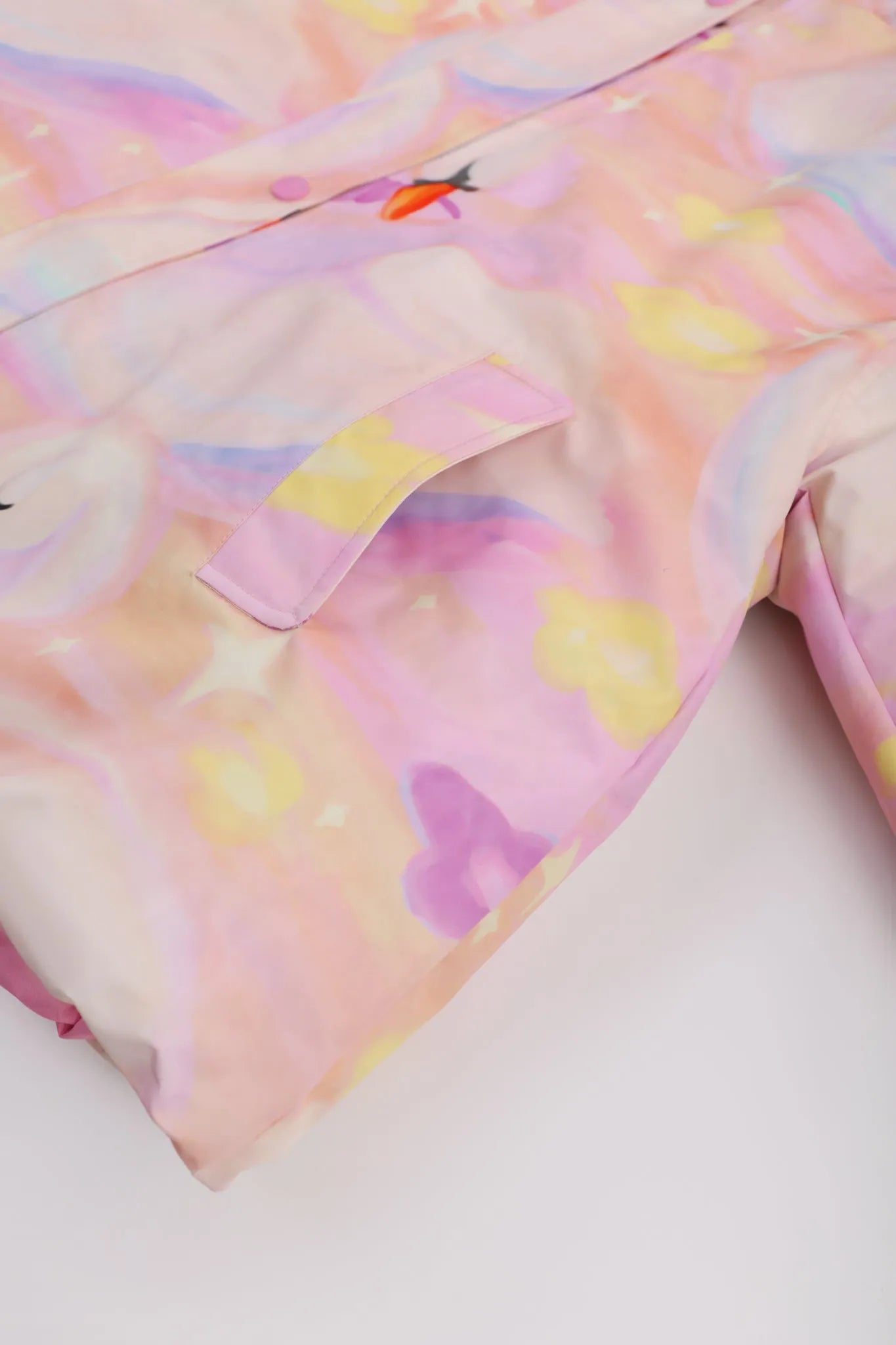 Poco Blush Elegant Swan Reversible Goose Down Coat