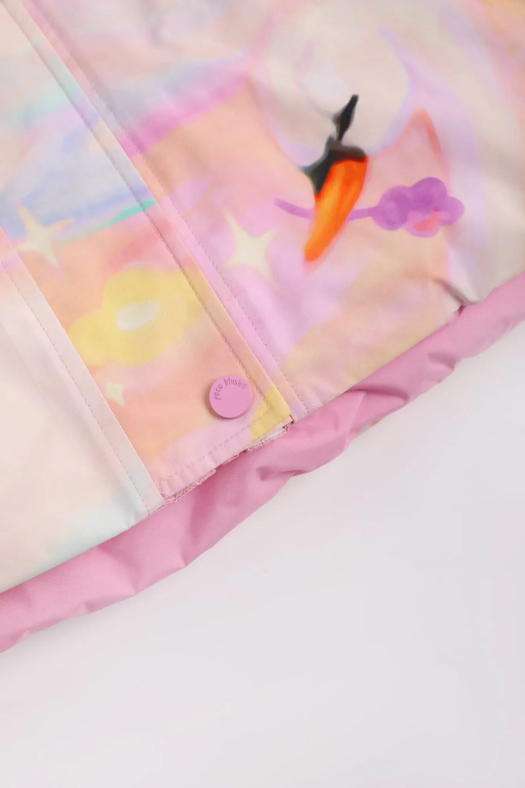 Poco Blush Elegant Swan Reversible Goose Down Coat