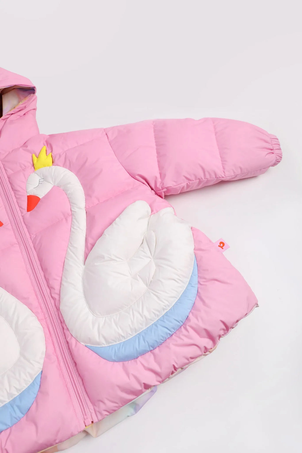 Poco Blush Elegant Swan Reversible Goose Down Coat