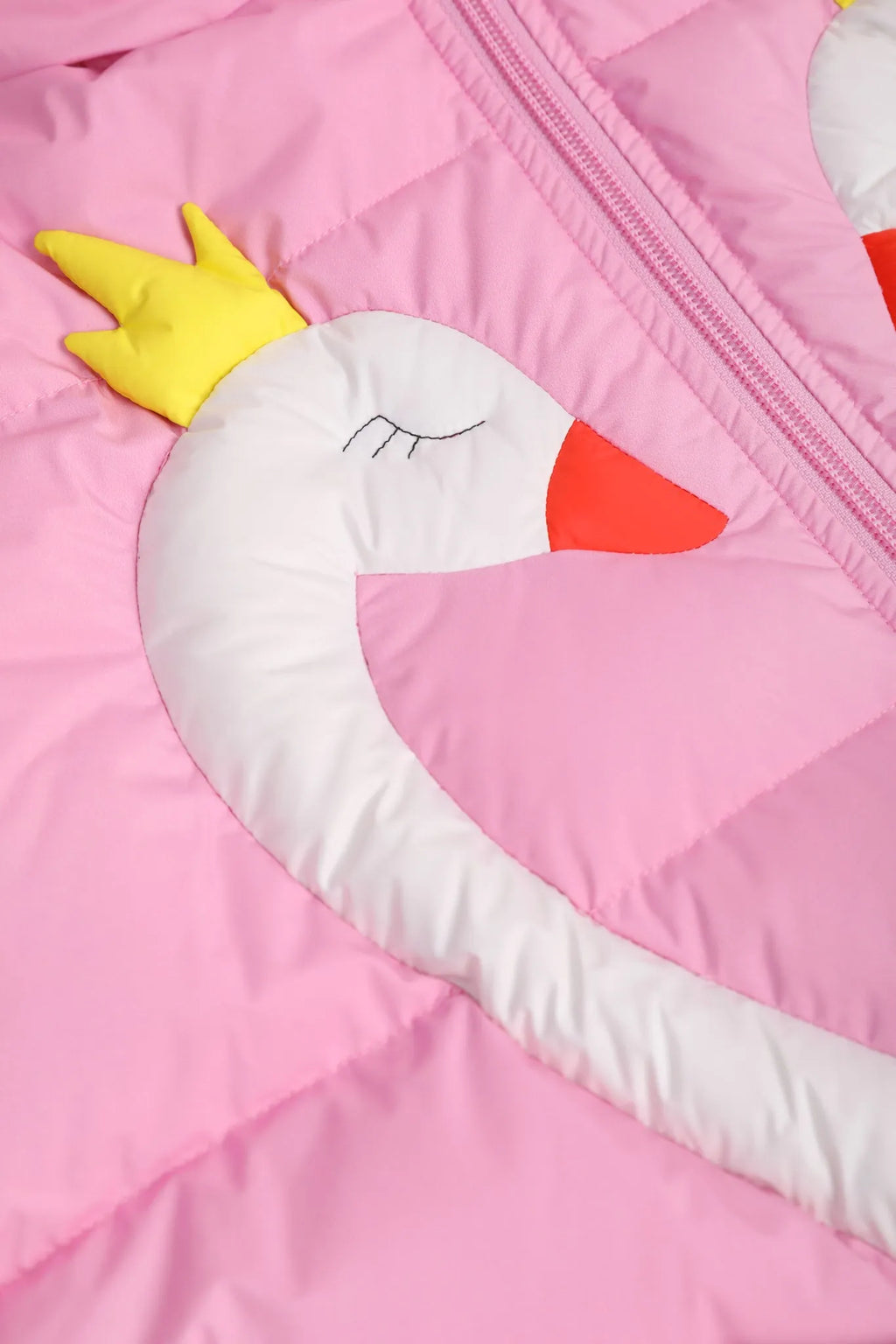 Poco Blush Elegant Swan Reversible Goose Down Coat