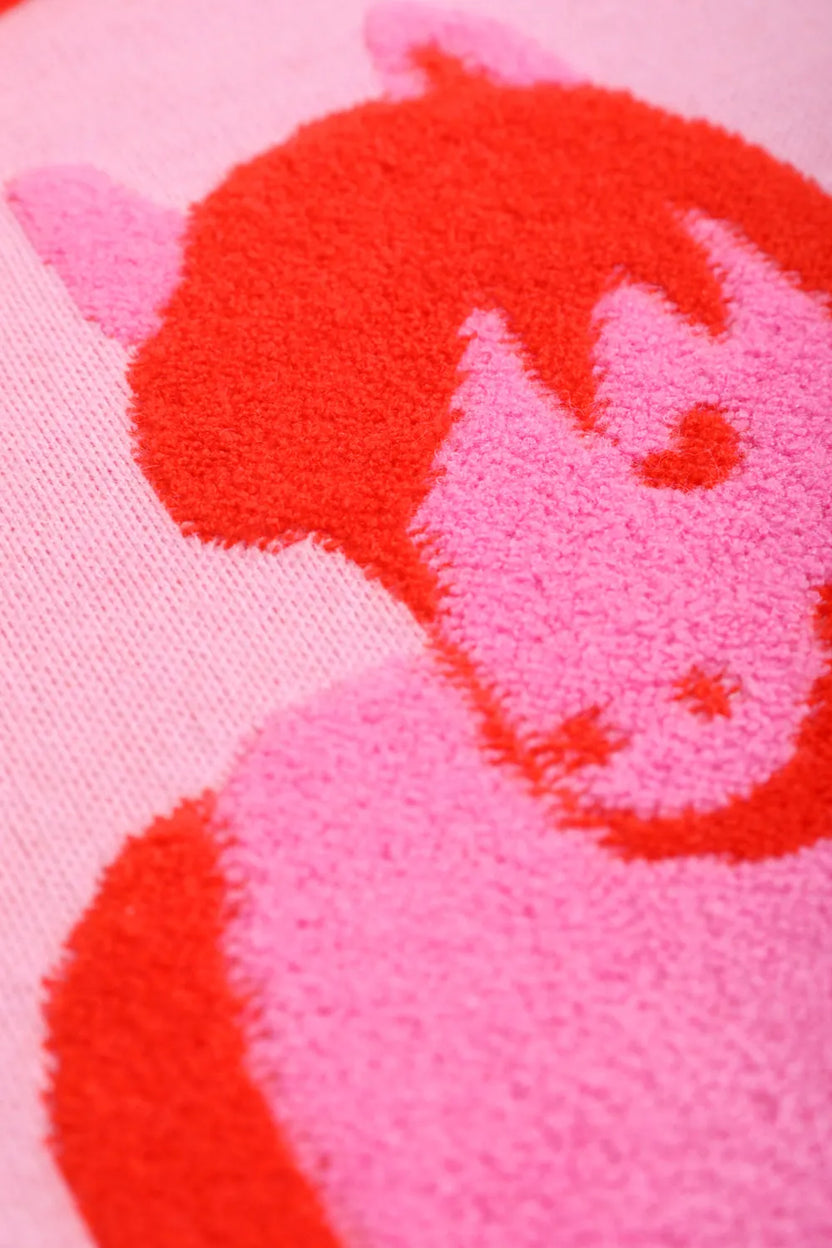 "The Year of Horse" Lunar New Year Knit Sweater with Frog Buttons by Poco Blush, image 17
