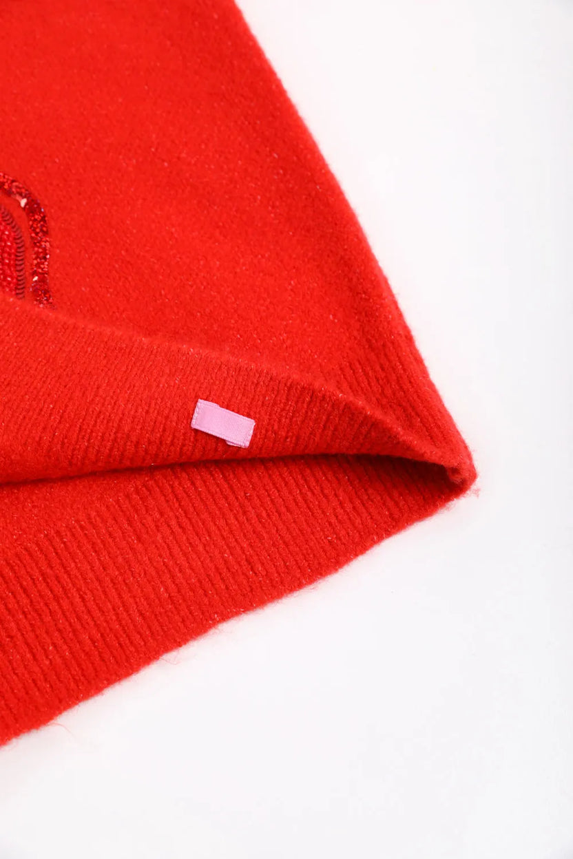 "The Year of Horse" Sequin Embroidered Knit Sweater by Poco Blush, image 11