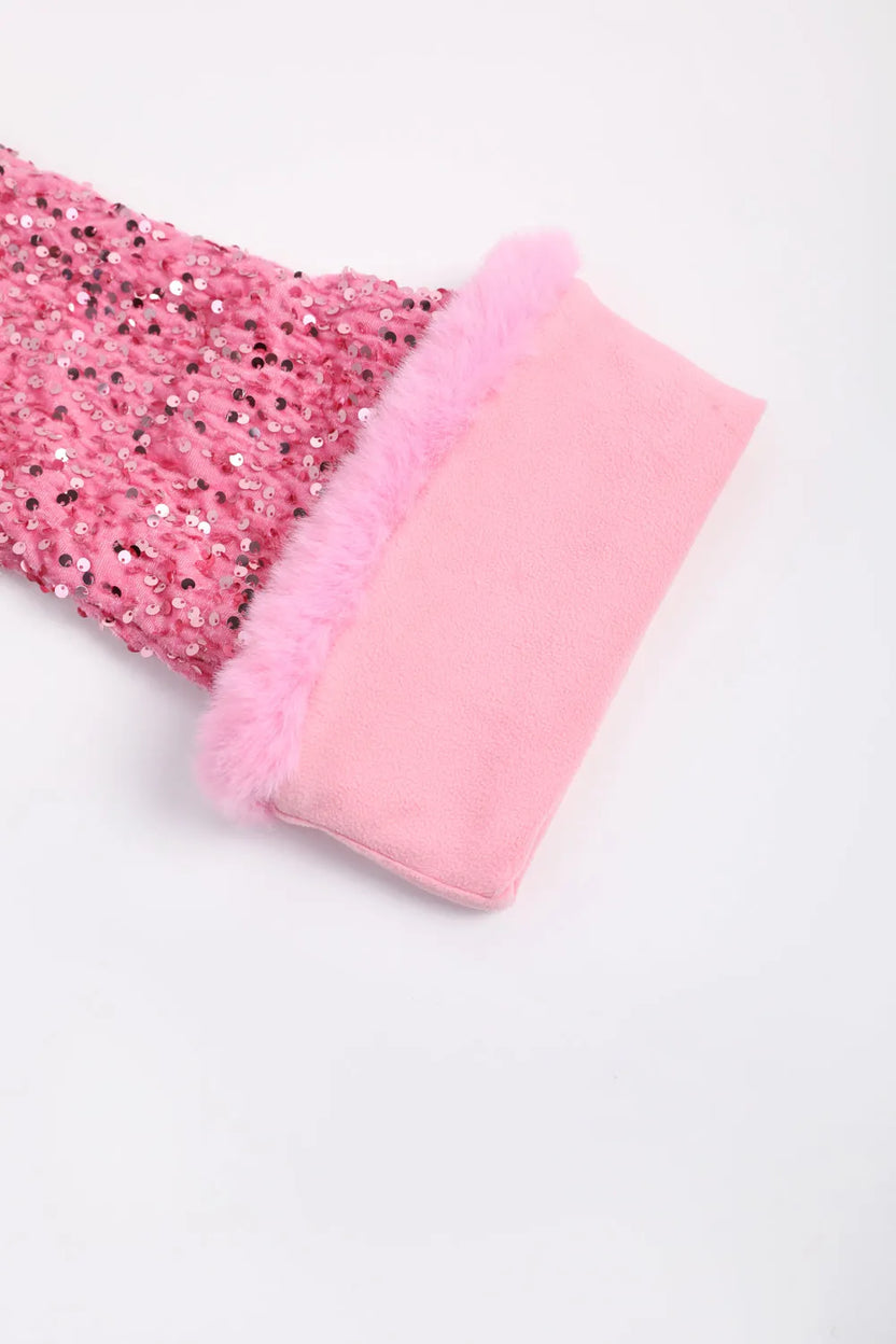 Sequin Velvet Flare Trousers with Plush Hem by Poco Blush, image 19