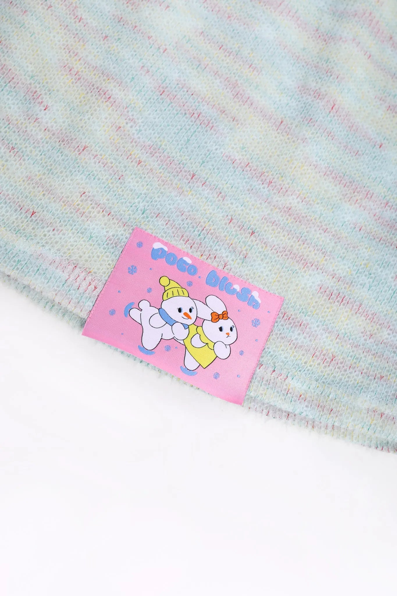 Poco Blush Ice Rink Snowman Knit Skirt
