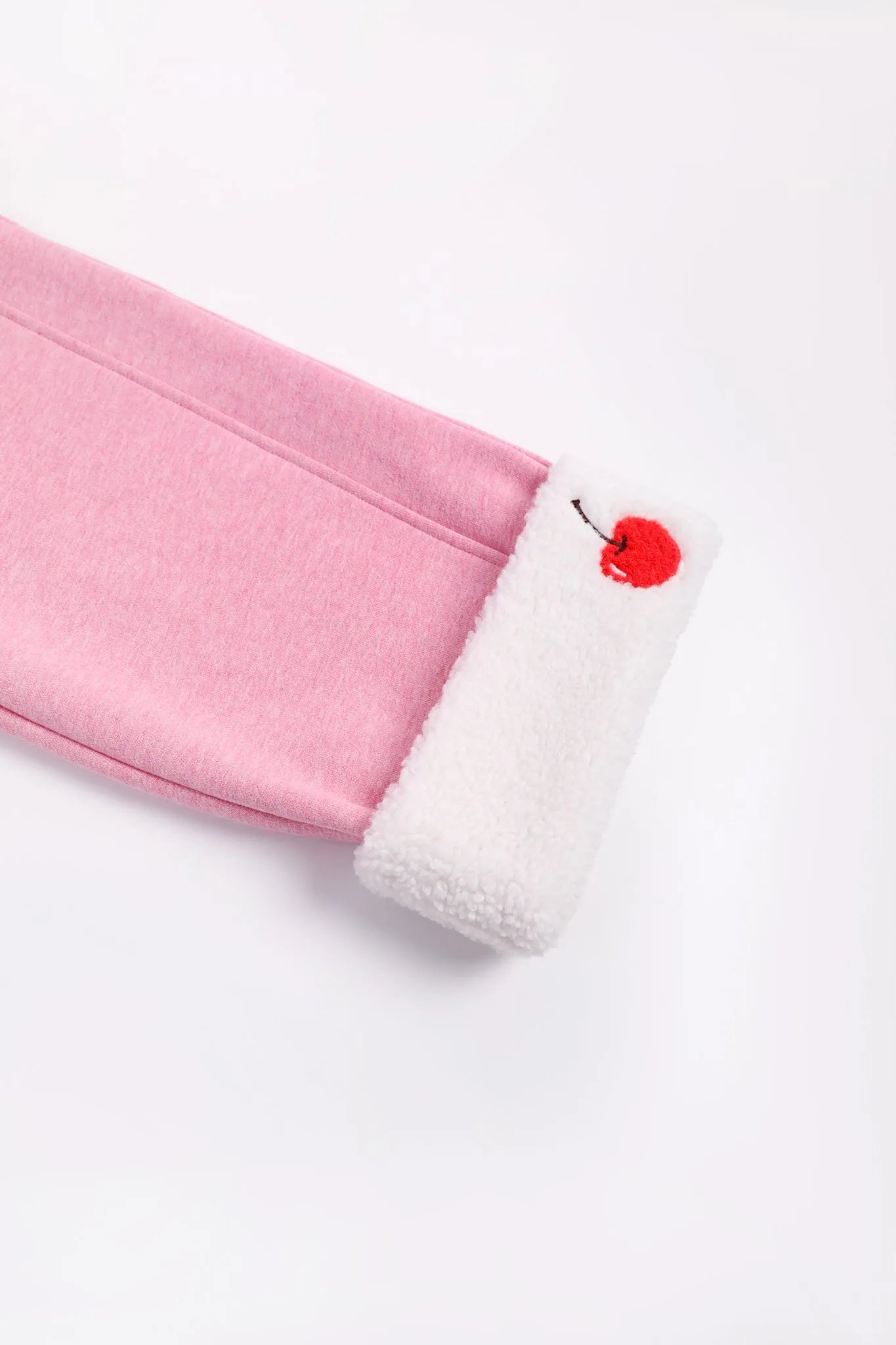 Poco Blush Cherry & Cream Fleece Joggers
