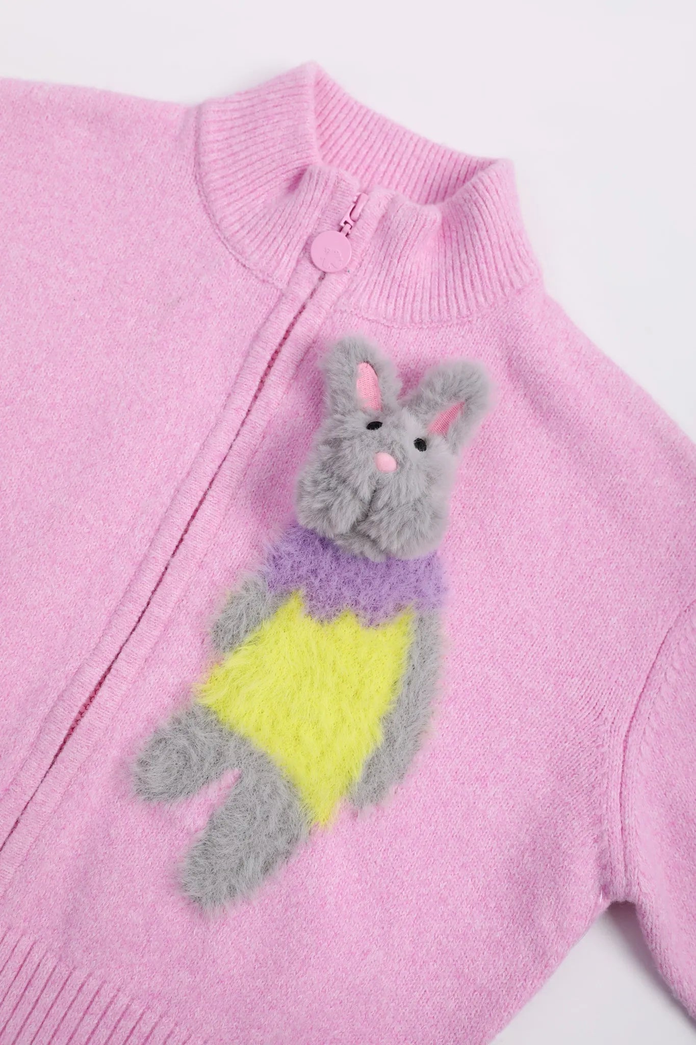 Poco Blush Snowman & Bunny Knit Jacket