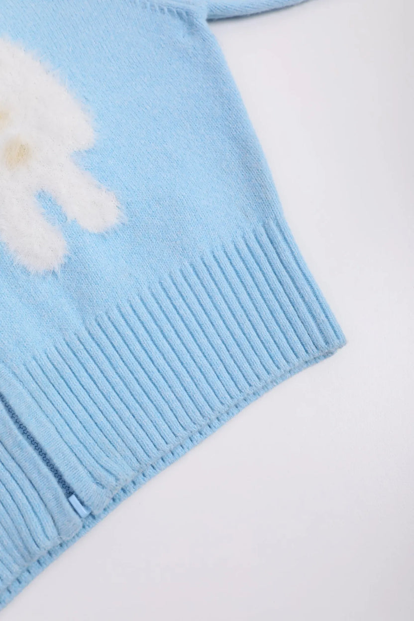 Snowman & Bunny Knit Jacket by Poco Blush, image 18