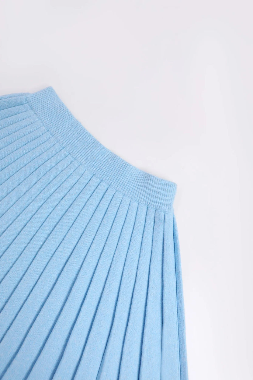 Snowman & Bunny Pleated Knit Skirt by Poco Blush, image 13