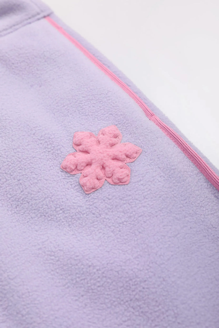 Little Snowflake Fleece Joggers by Poco Blush, image 18