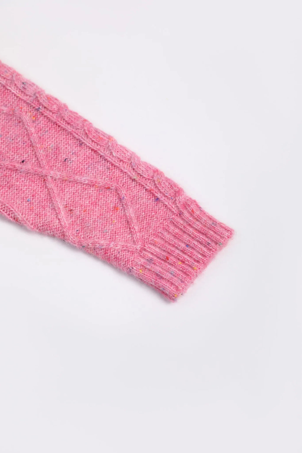 Poco Blush Hello Bunny & Snowman Cable Knit Sweater