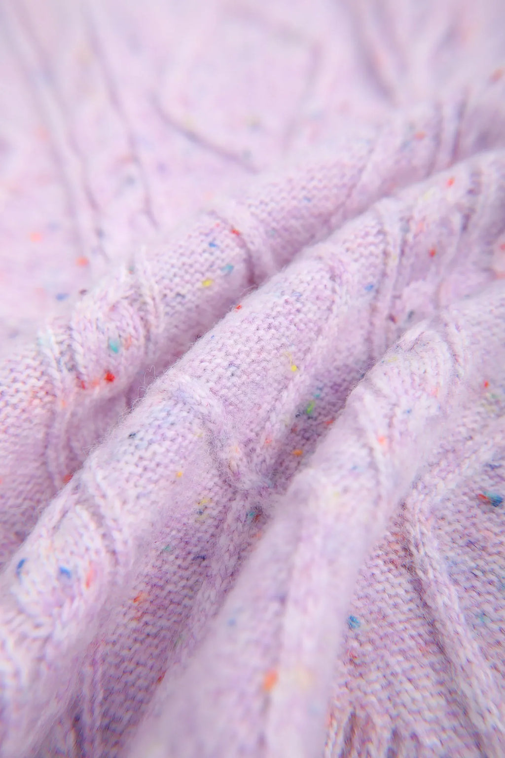 Poco Blush Hello Bunny & Snowman Cable Knit Sweater