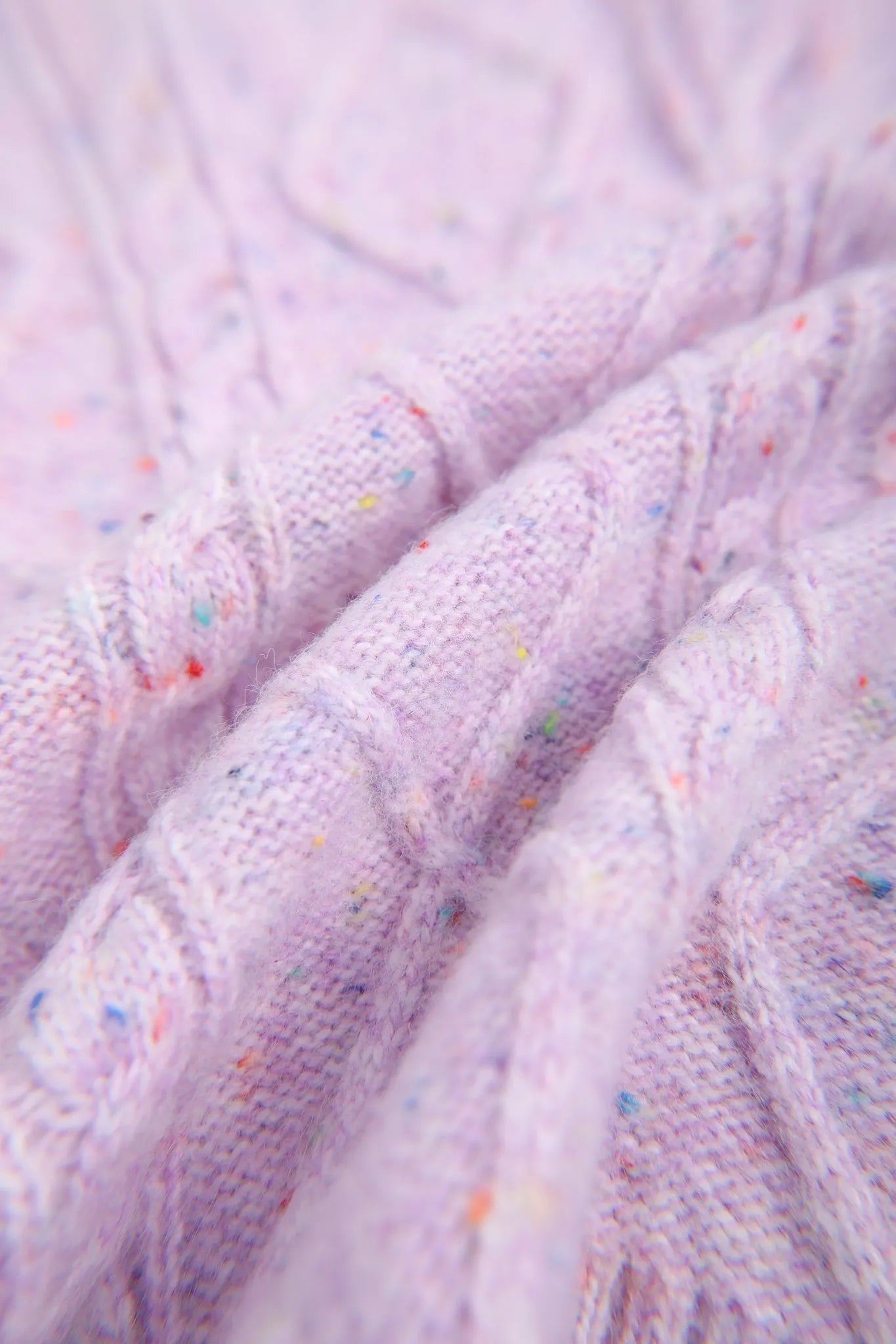 Poco Blush Hello Bunny & Snowman Cable Knit Sweater