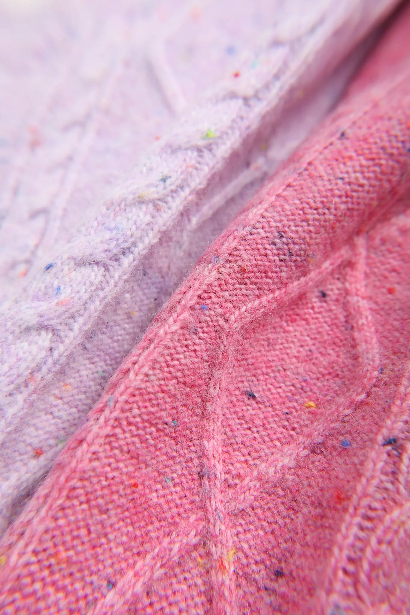 Poco Blush Hello Bunny & Snowman Cable Knit Sweater