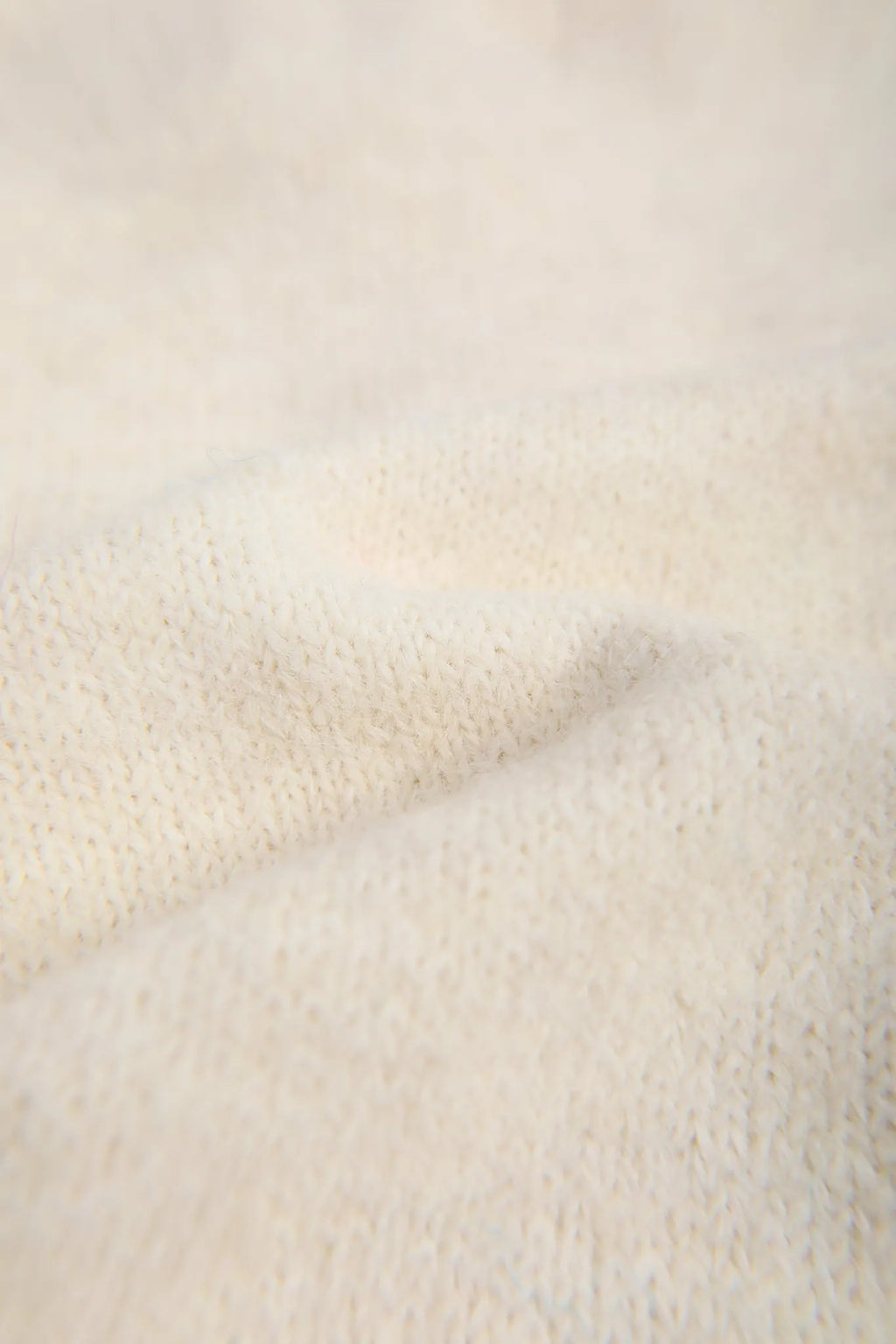 Poco Blush Twisted Bread Dog Alpaca-Feel Knit Sweater