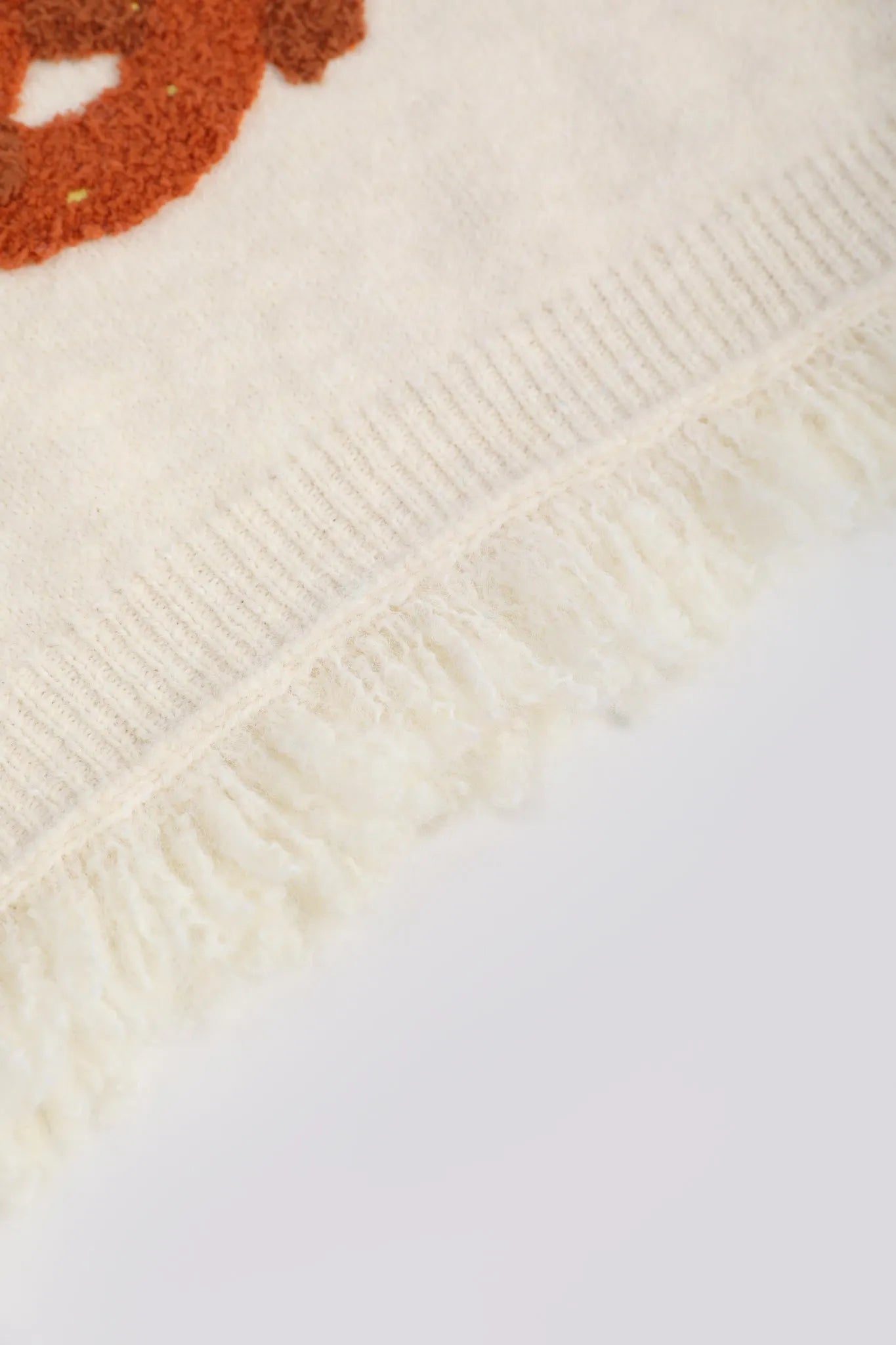 Poco Blush Twisted Bread Dog Alpaca-Feel Knit Vest