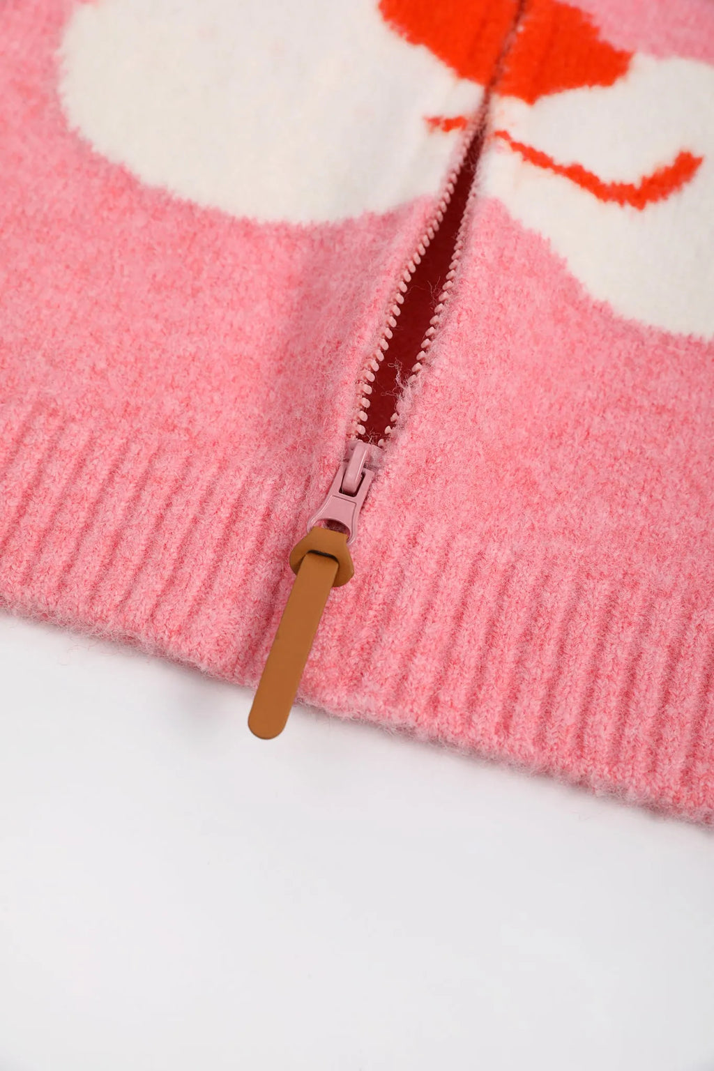 Poco Blush Close-Up Friends Jacquard Knit Sweater