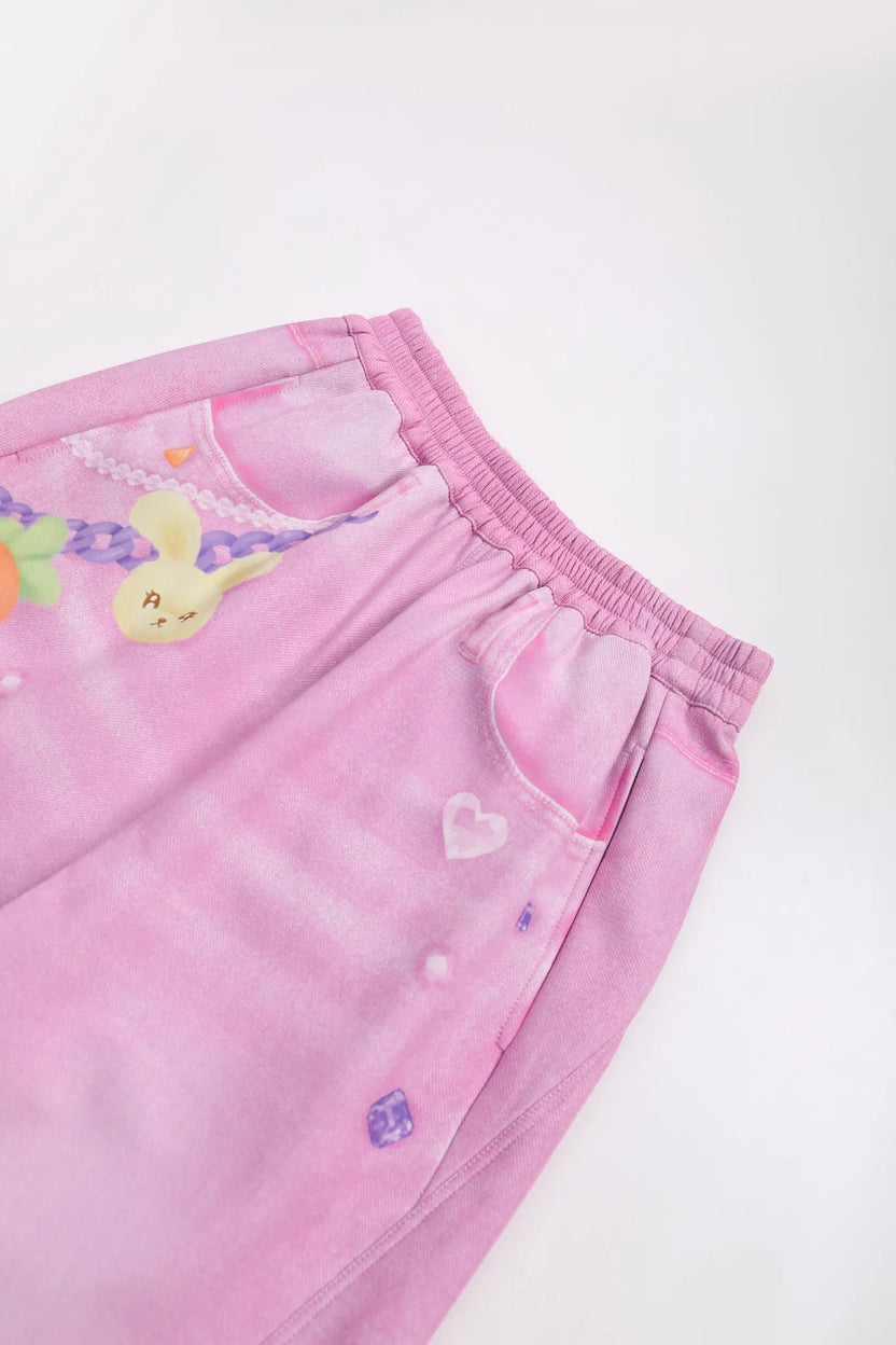 Snowman & Bunny Softshell Ski Pants – Painted Denim by Poco Blush, image 16