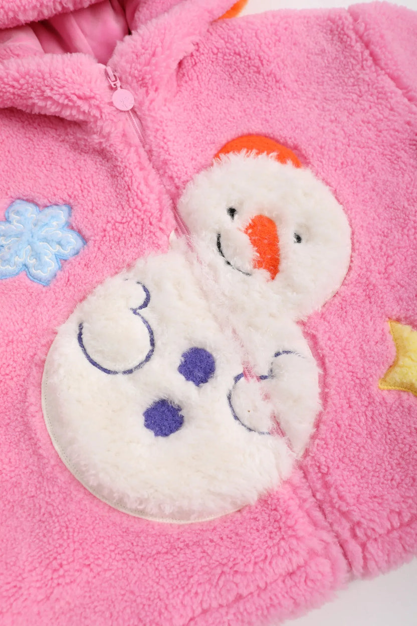 Snowman Wobbler & Star Bunny Sherpa Coat by Poco Blush, image 12