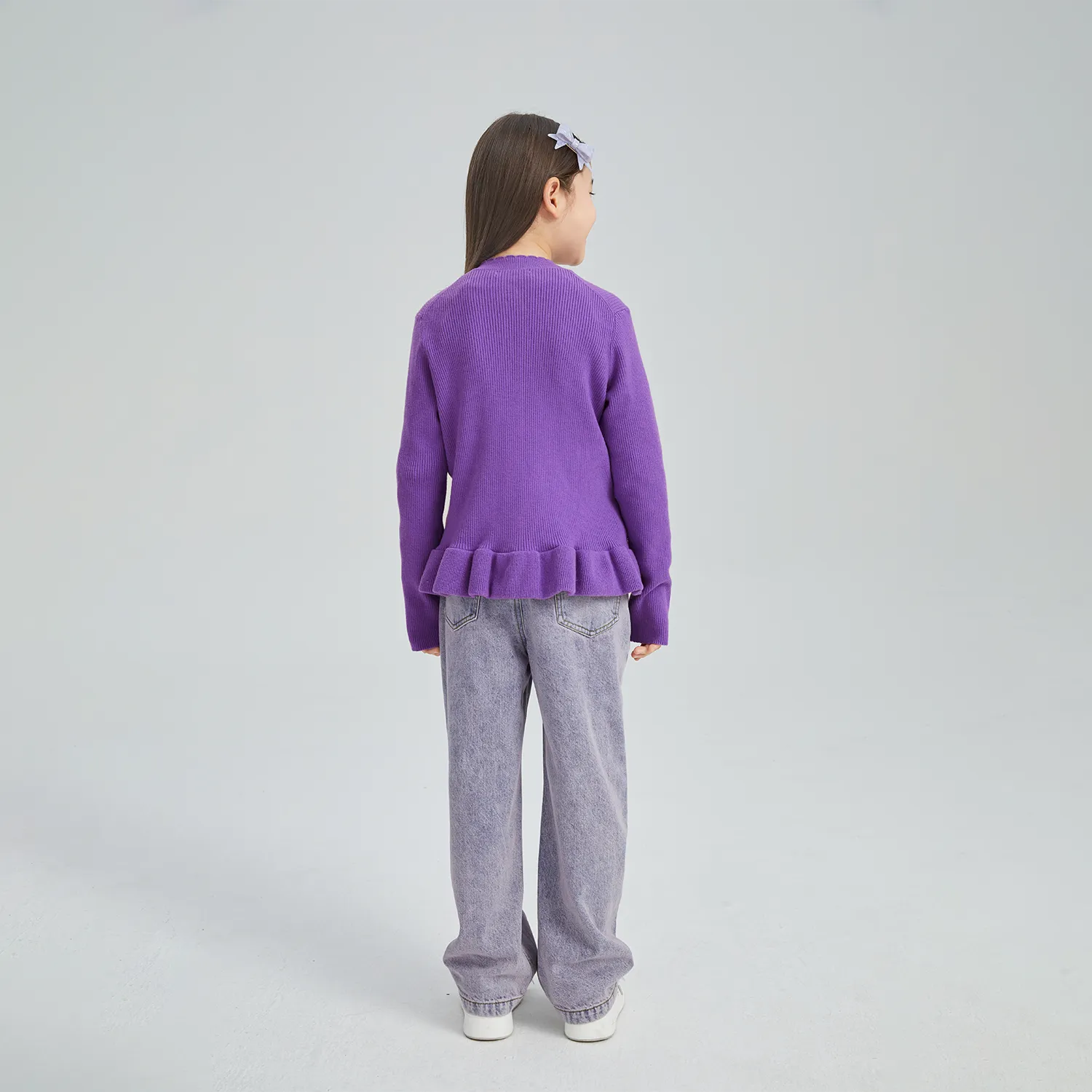 Poco Blush Raspberry Teddy Ruffle Cardigan