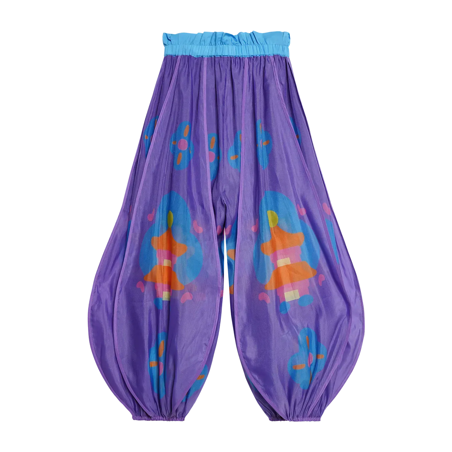 Poco Blush Moon-Lit Temple Lantern Puff Pants