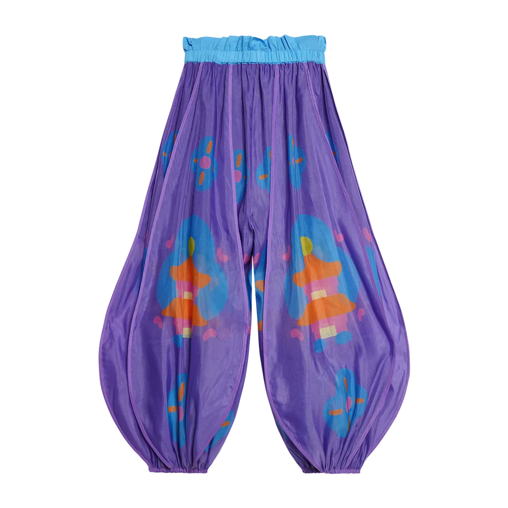 Poco Blush Moon-Lit Temple Lantern Puff Pants