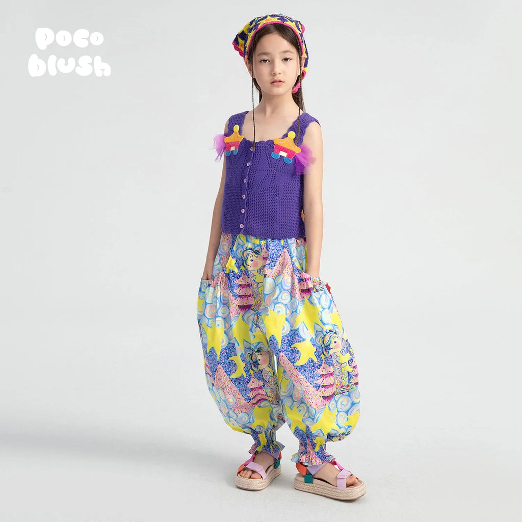 Poco Blush Moon Temple Graphic Pants