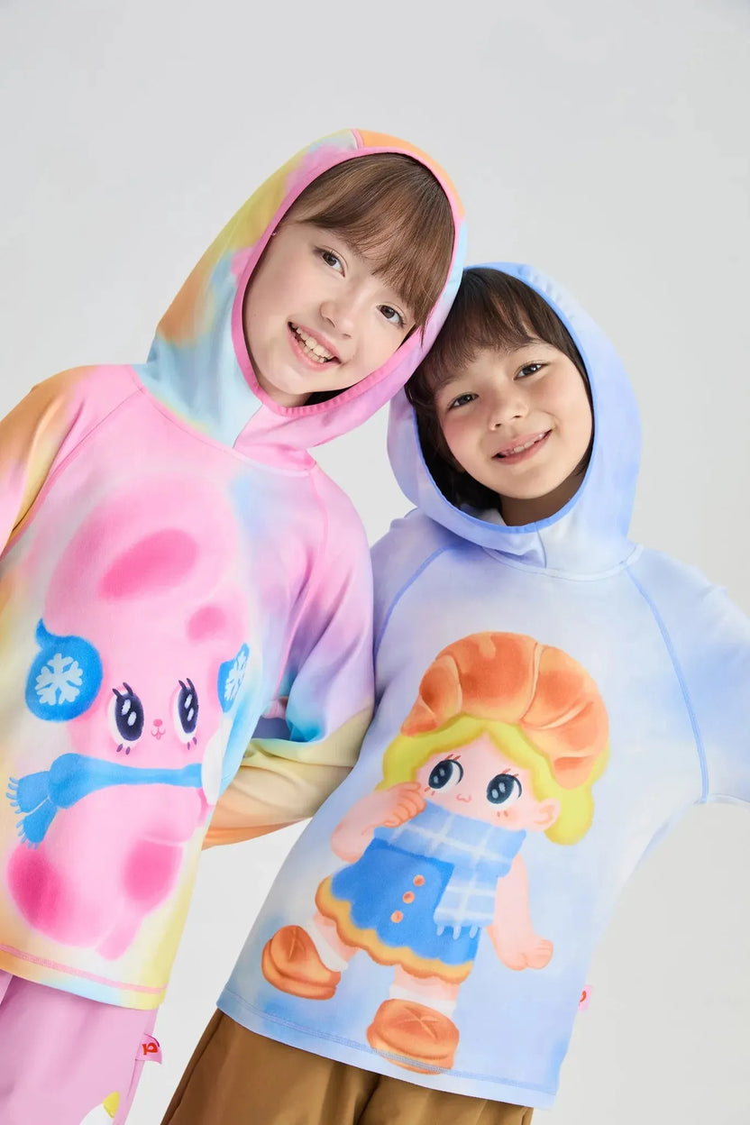 Bunny & Snowball Fleece Tee by Poco Blush, image 3