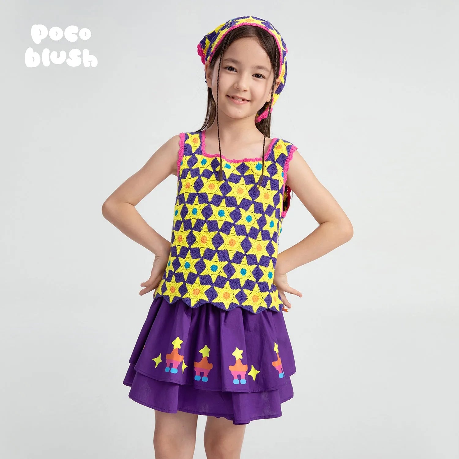 Poco Blush Starlight Hand-Crochet Tank