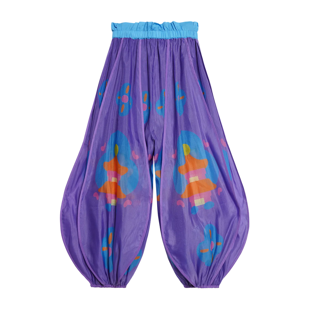Poco Blush Moon-Lit Temple Lantern Puff Pants