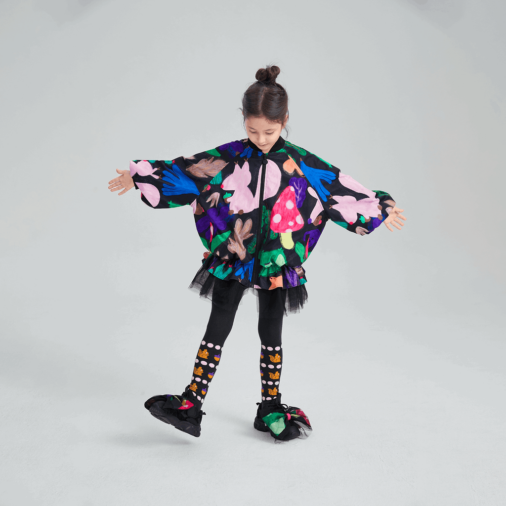 Poco Blush Squirrel Warrior Knit Tights