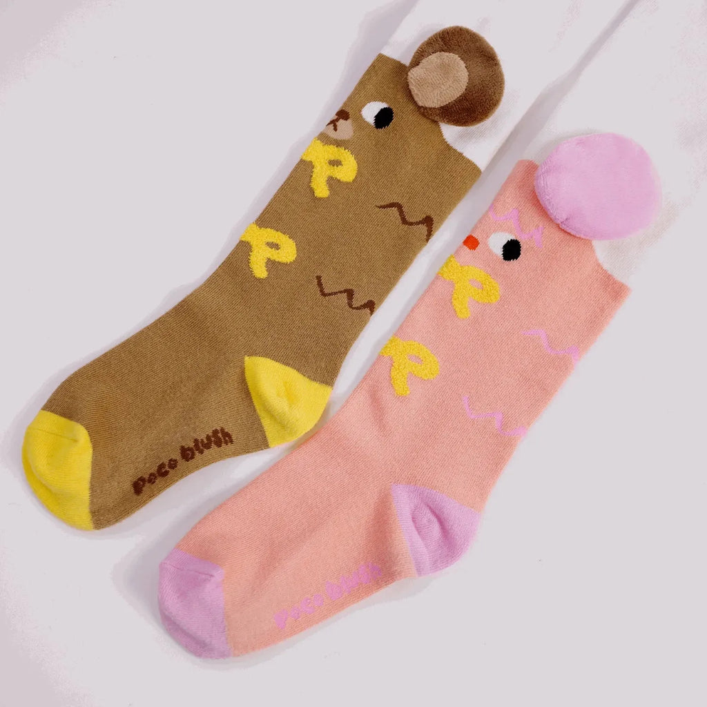 Poco Blush Plush Toy Knit Tights