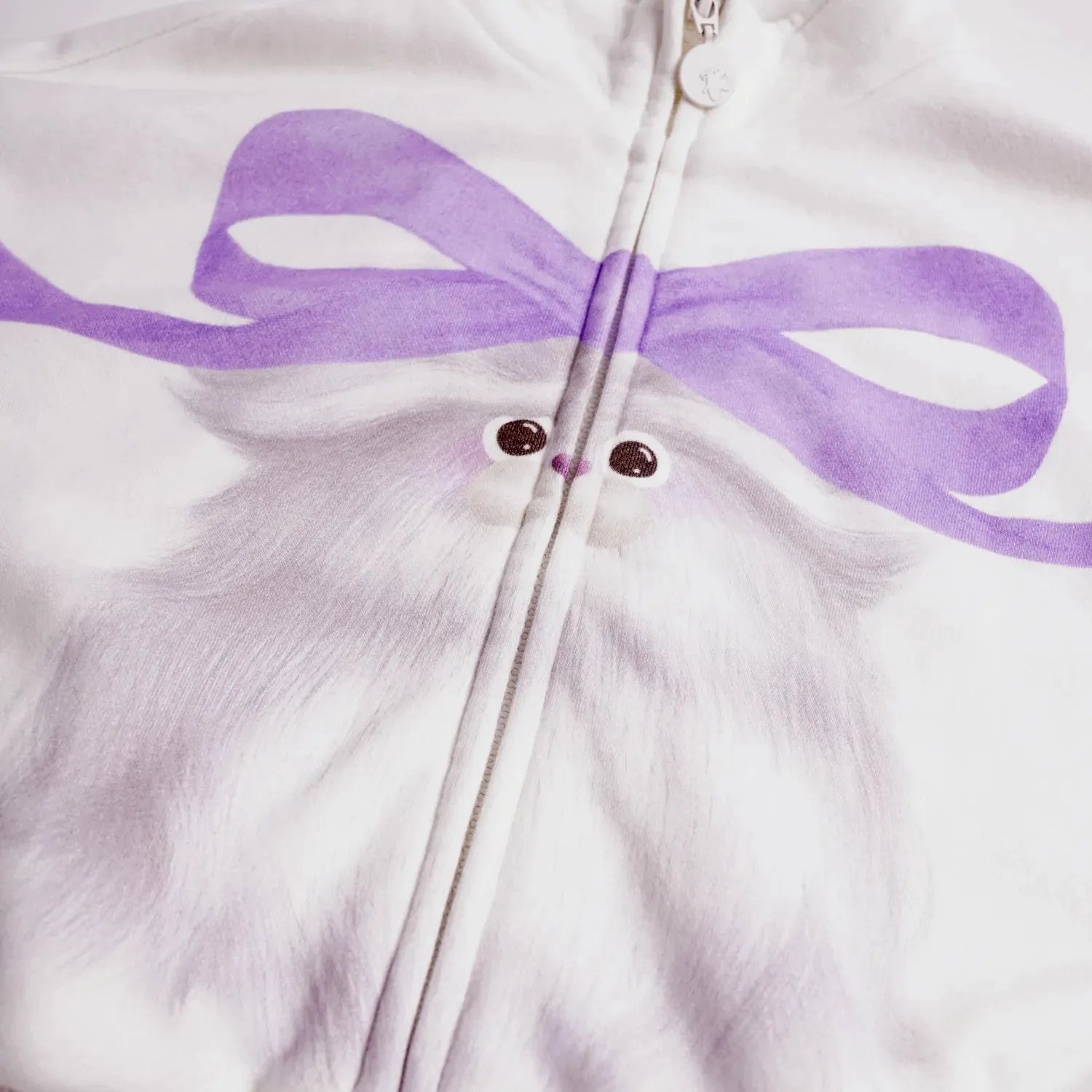 Poco Blush Fuzzy Monster Fleece Jacket