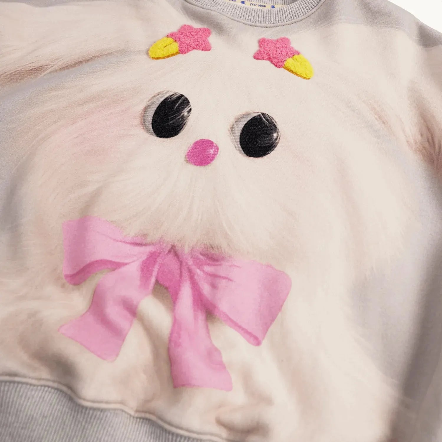 Poco Blush Plush-Toy Fleece Sweatshirt