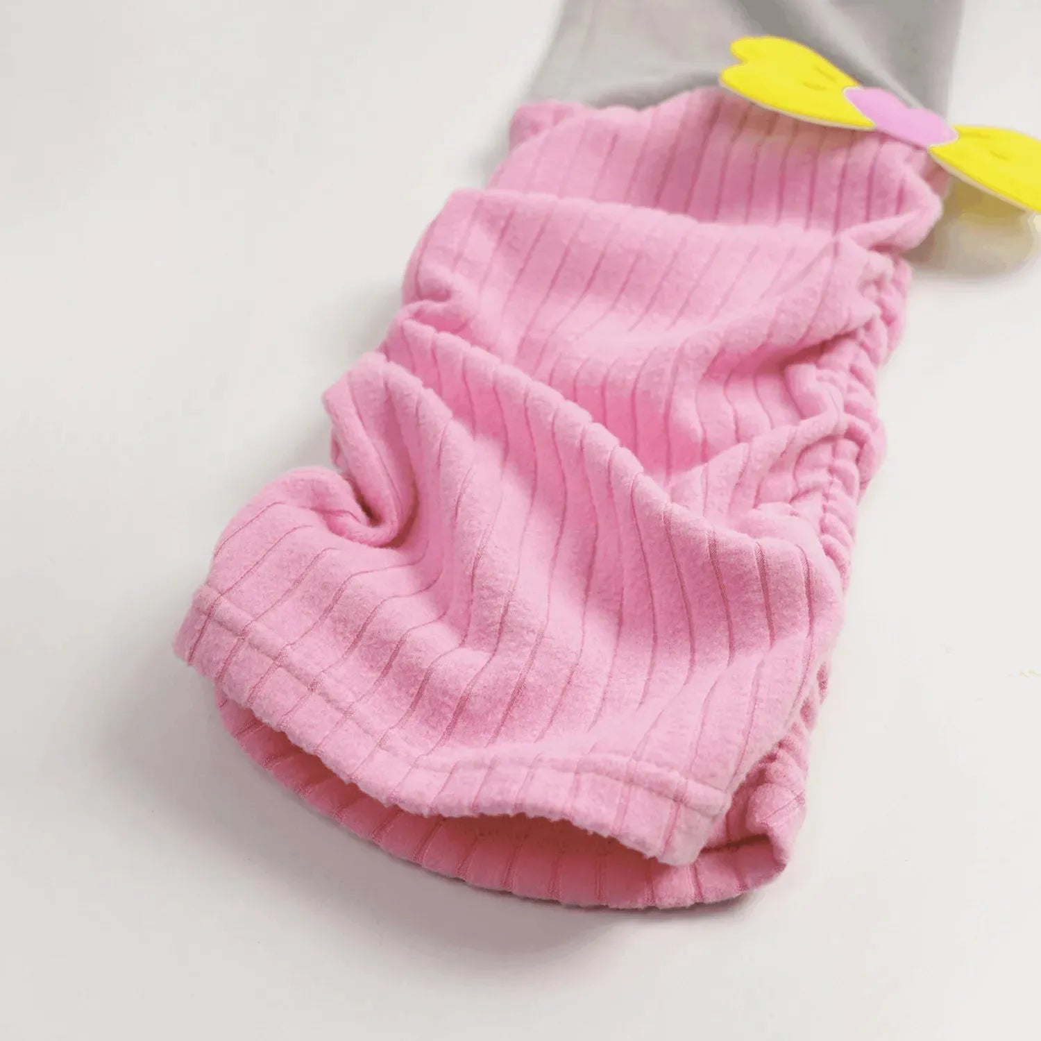Poco Blush Bow-Cuff Fleece Leggings