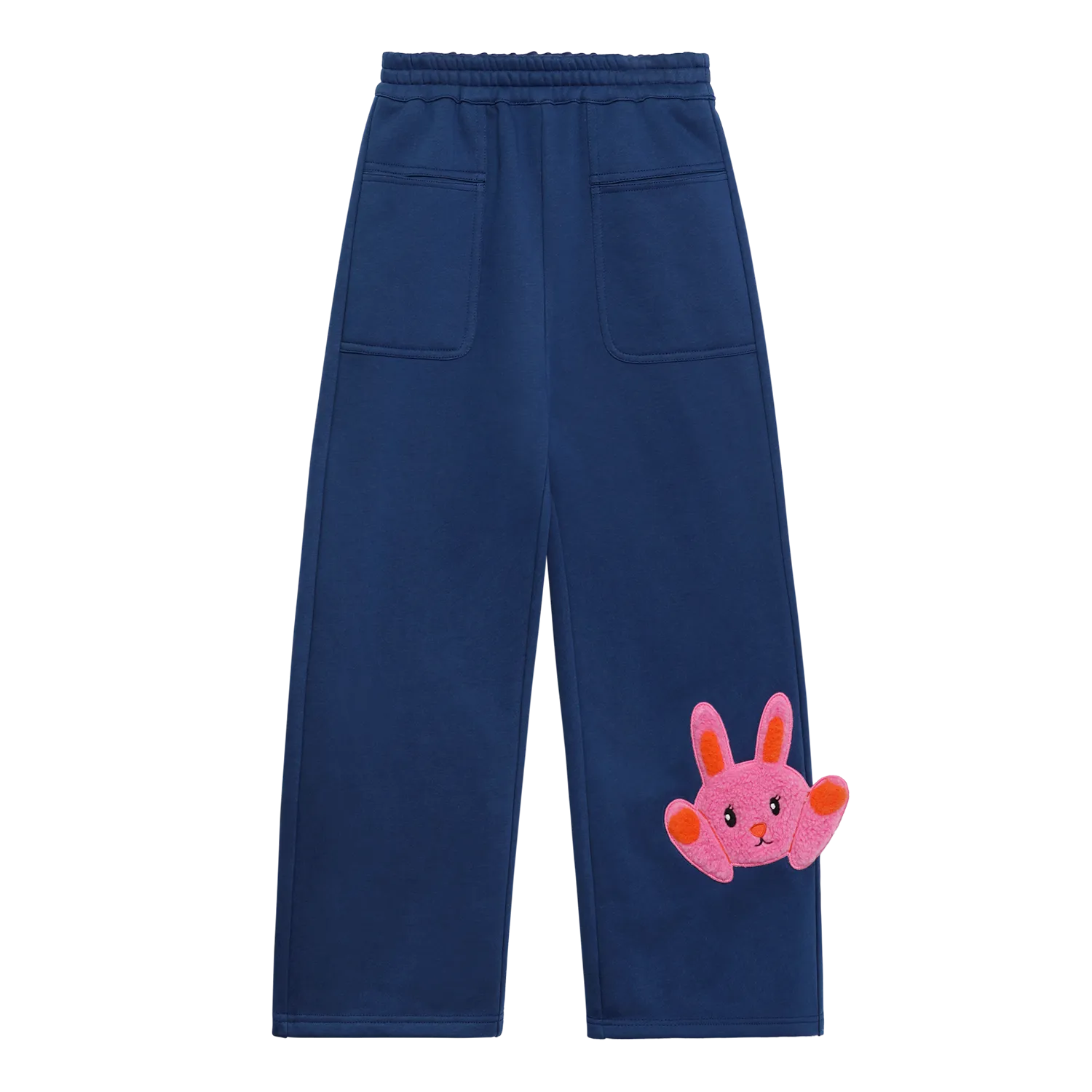 Poco Blush Bunny & Snowman Fleece Joggers Blue