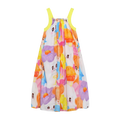 Poco Blush Animal Tea‑Party Smocked Maxi Dress