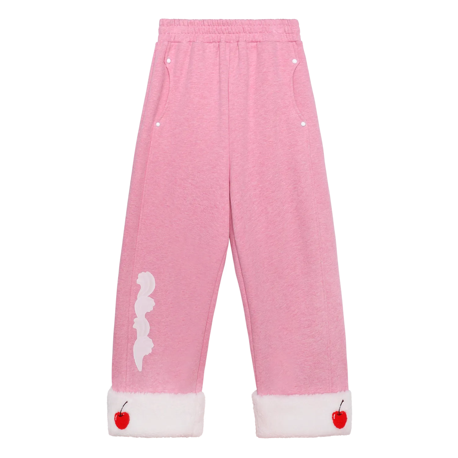 Poco Blush Cherry & Cream Fleece Joggers