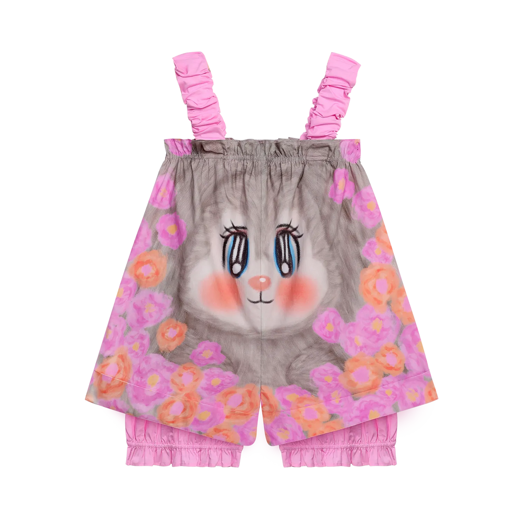 Poco Blush Fairy‑Garden Romper Skirt‑Short