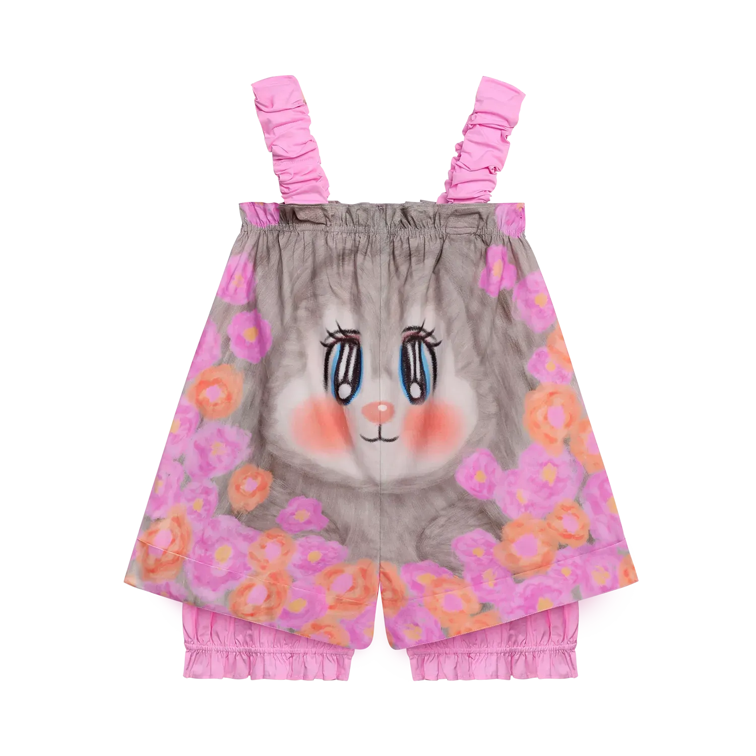 Poco Blush Fairy‑Garden Romper Skirt‑Short