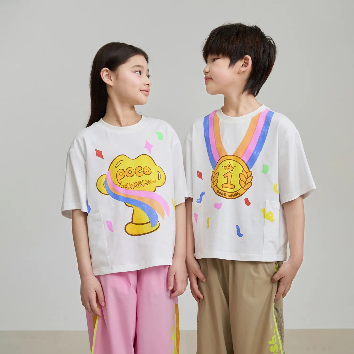 Poco Blush Champion Medal Pocket Tee