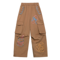 Poco Blush Soft Bread Embroidery Parachute Pants
