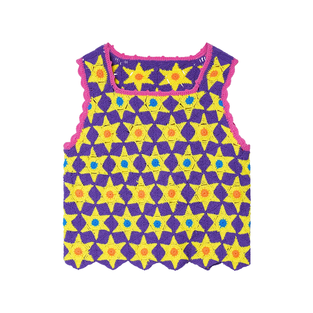 Poco Blush Starlight Hand-Crochet Tank