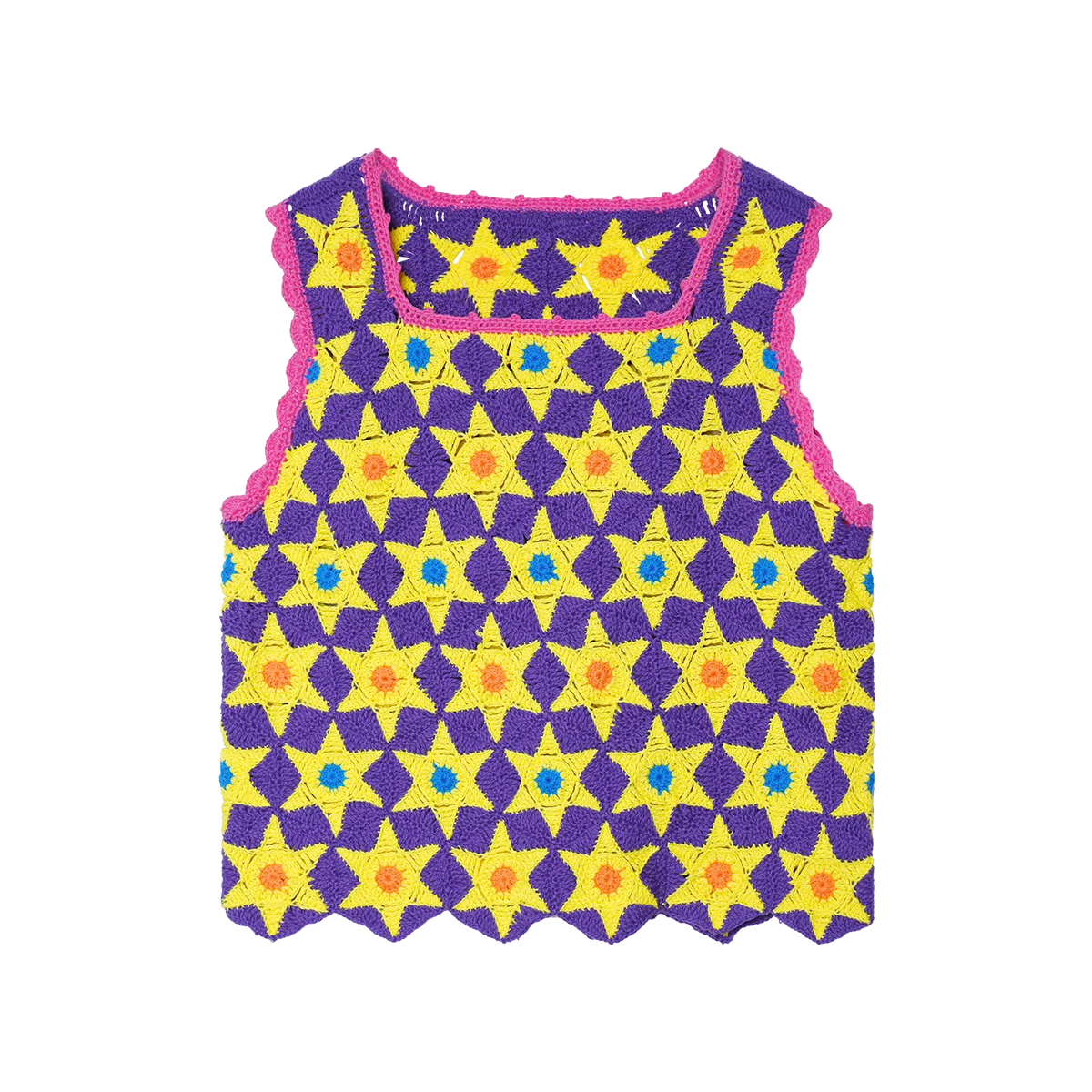 Poco Blush Starlight Hand-Crochet Tank
