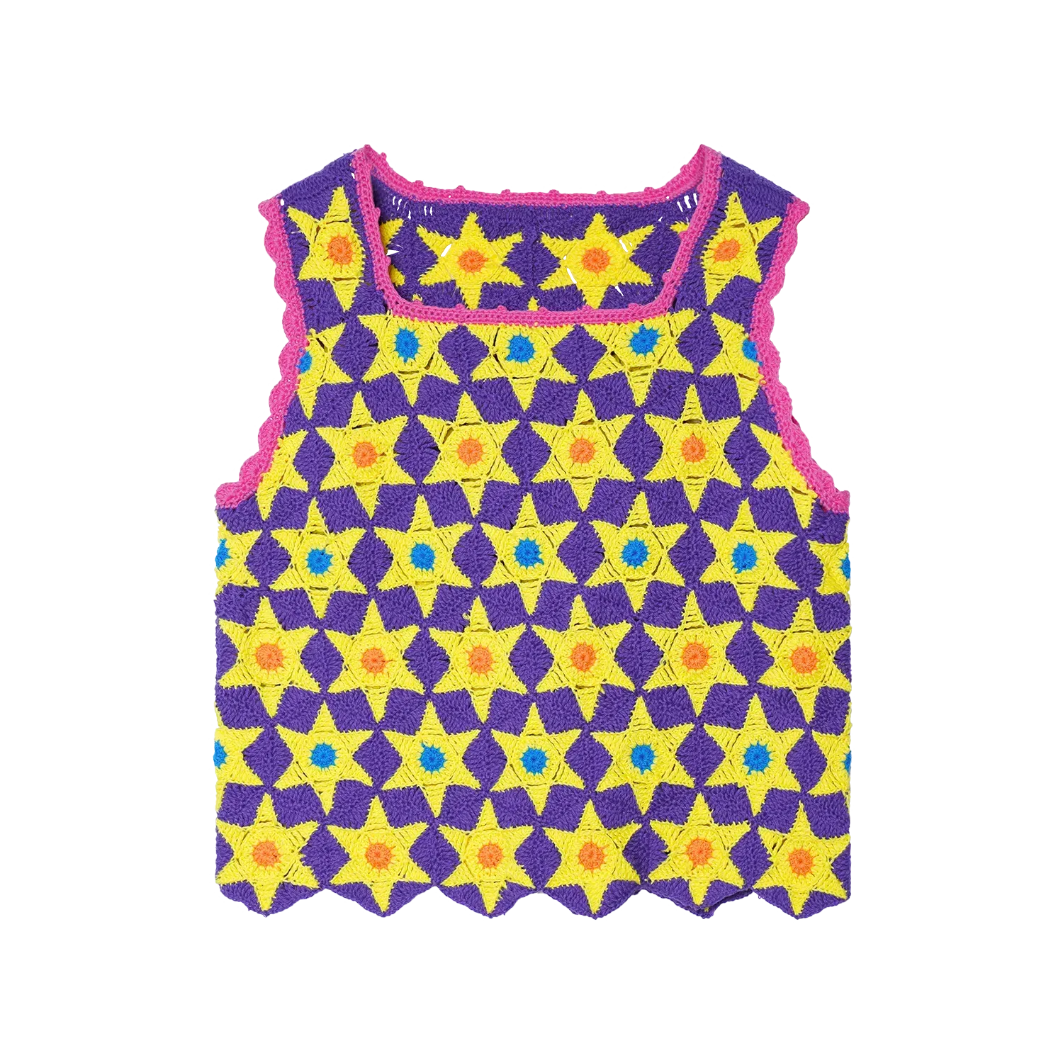 Poco Blush Starlight Hand-Crochet Tank