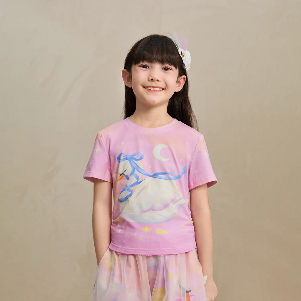 Poco Blush Swan Lake Cooling Cotton T-shirt