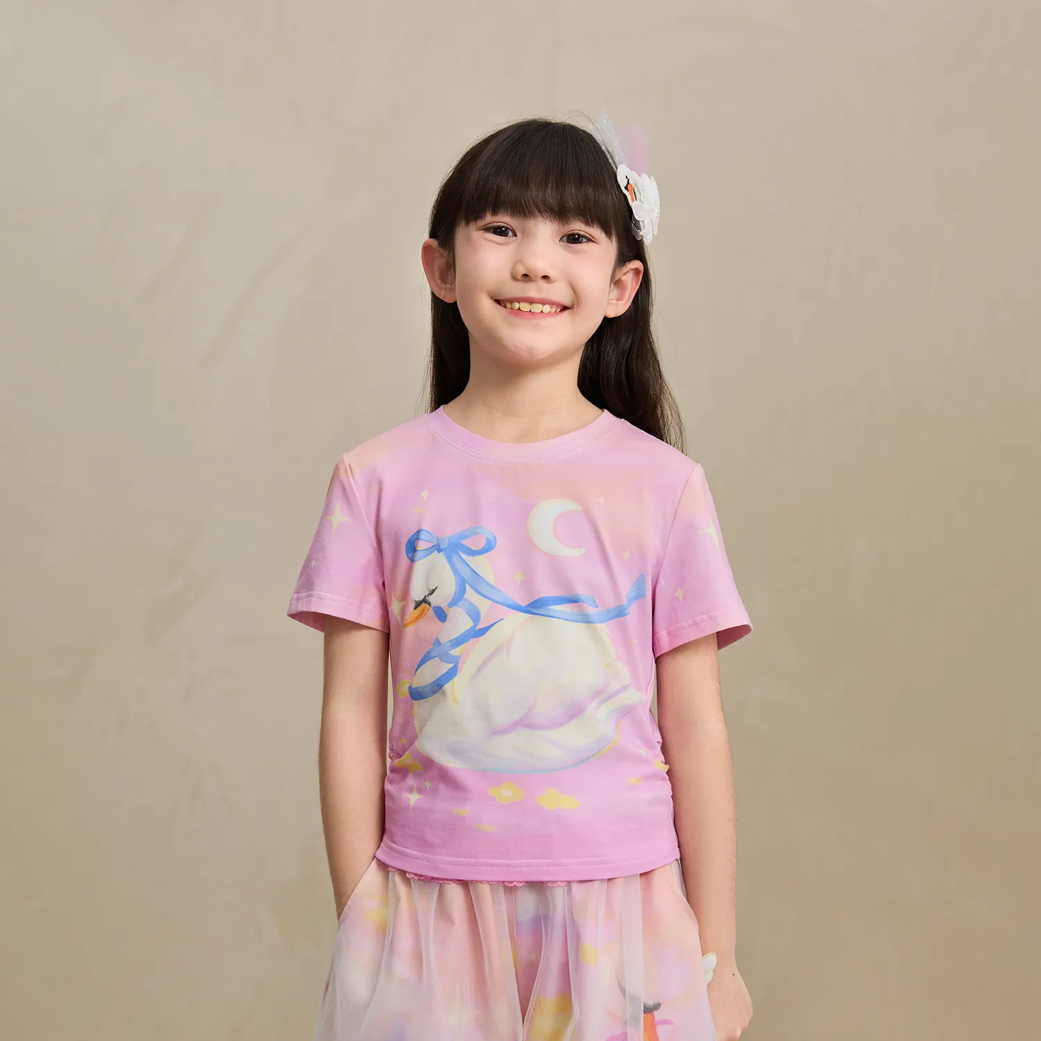 Poco Blush Swan Lake Cooling Cotton T-shirt