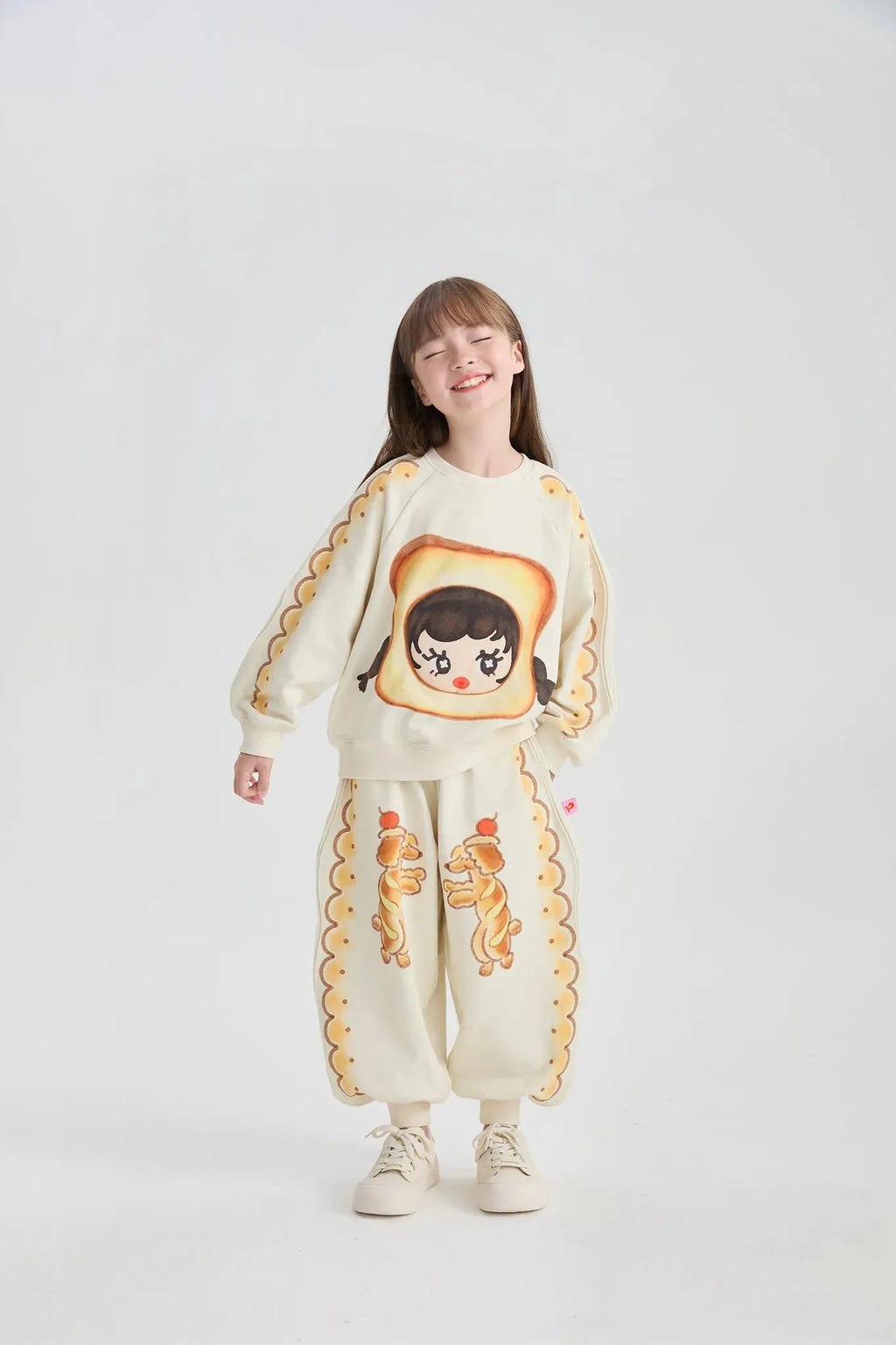 Poco Blush Soft Toast Girl Padded Sweatshirt