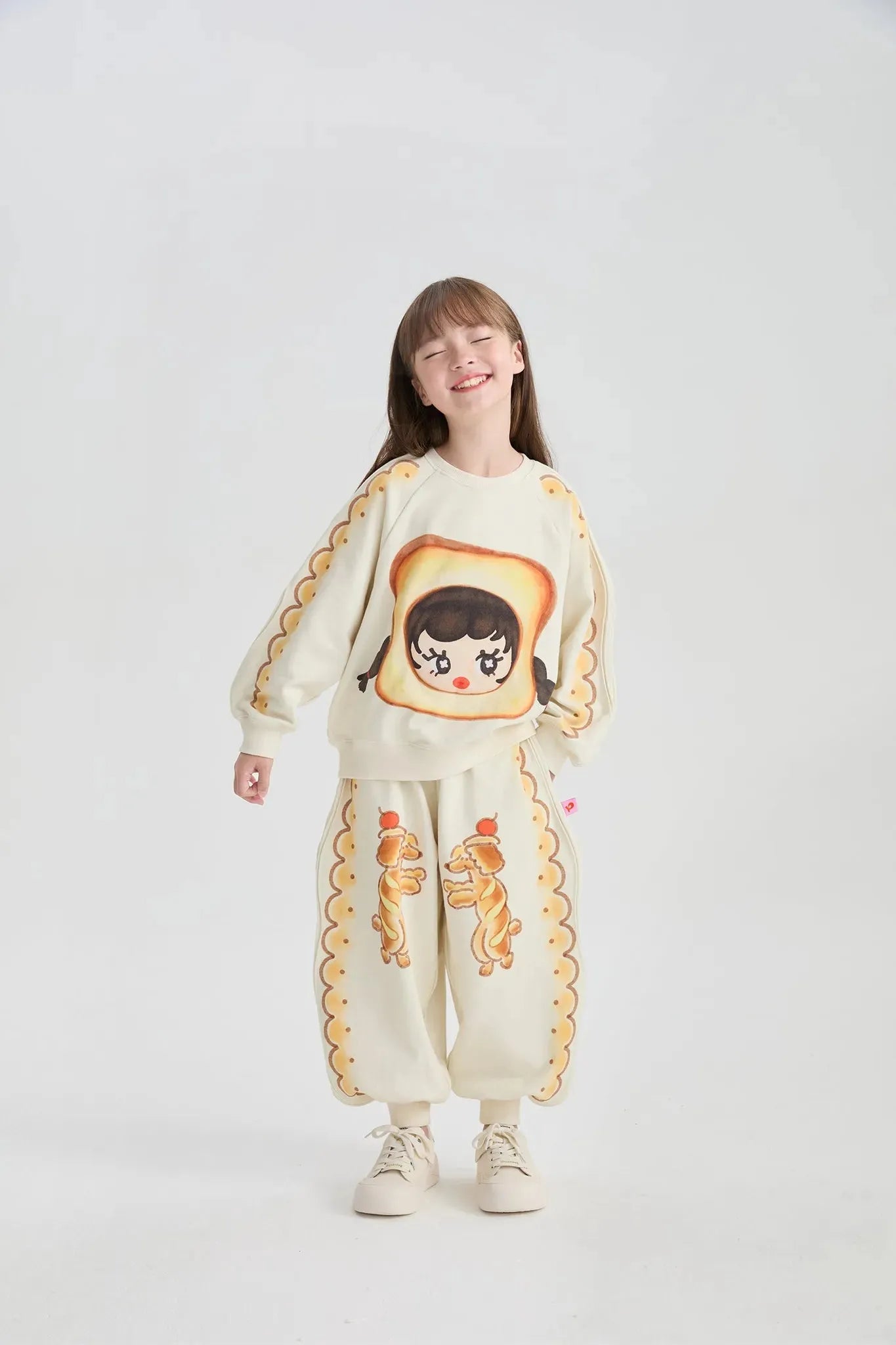 Poco Blush Soft Toast Girl Padded Sweatshirt
