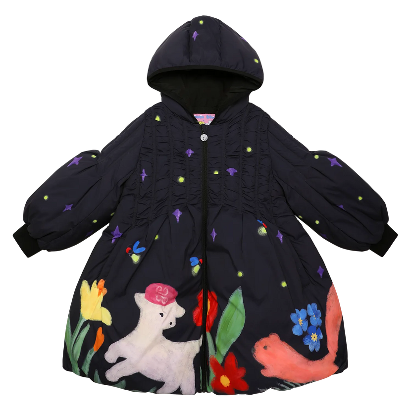 Altay Night Sky Girls Goose Down Coat by Poco Blush