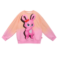 Poco Blush Bunny & Snowman Gradient Fleece Sweatshirt Pink